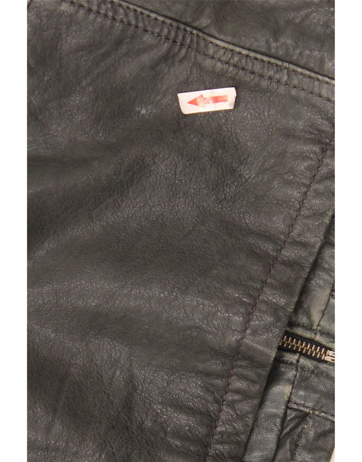 Conbipel Γυναικείο Biker Jacket IT 54 2XL Μαύρο Δερμάτινο