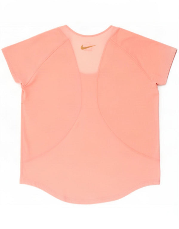 Γυναικείο T-Shirt Nike Dri Fit Top UK 14 Medium Pink