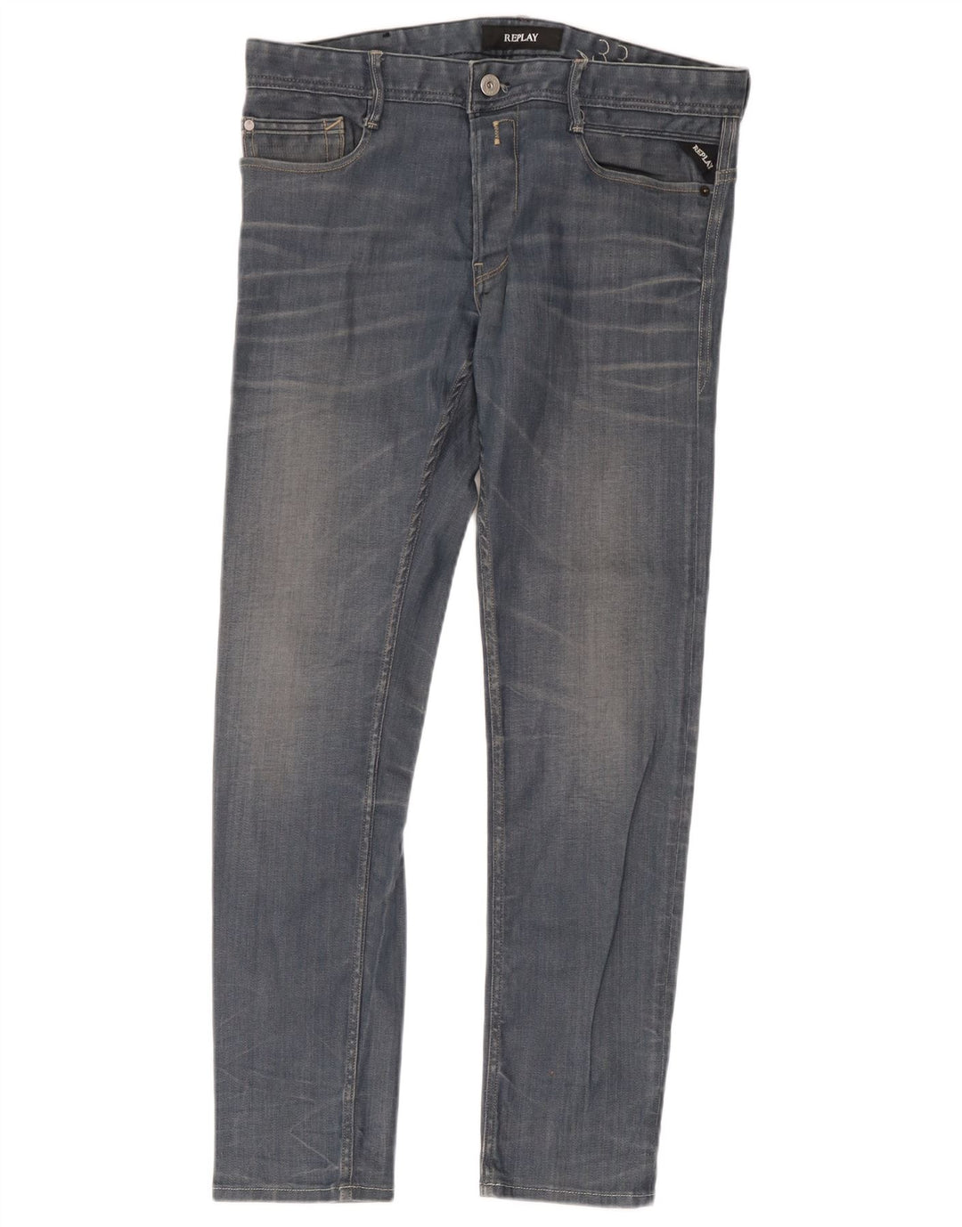 Replay Ανδρικό Slim Jeans W33 L32 Blue Cotton