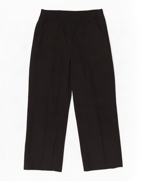 Marks & Spencer Γυναικείο φαρδύ παντελόνι casual UK 18 XL W36 L29 μαύρο