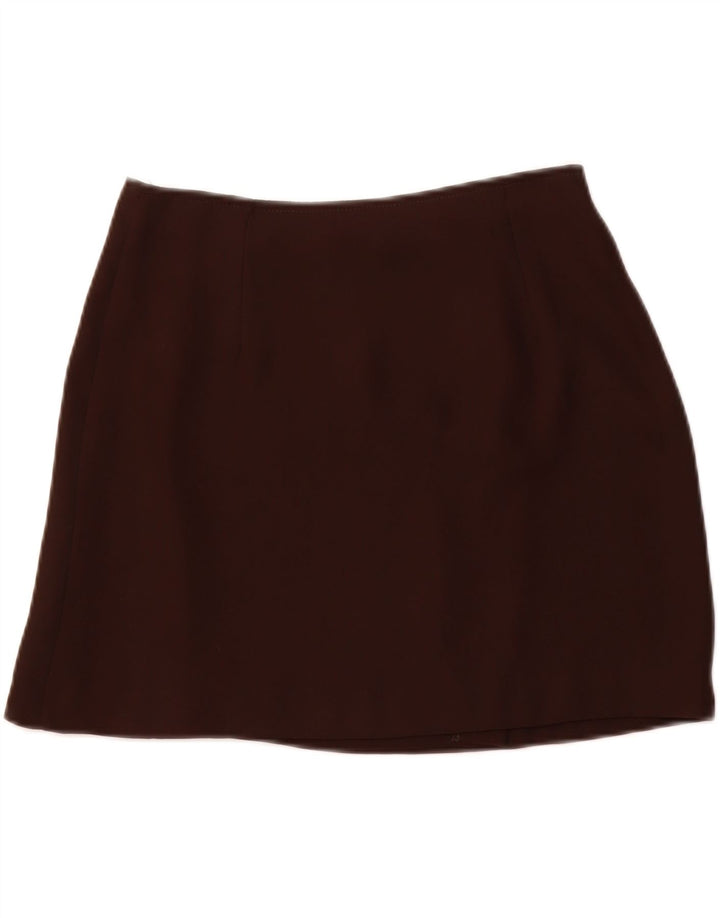 LE GROUP Womens Mini Skirt IT 44 Medium W28 Brown Polyester