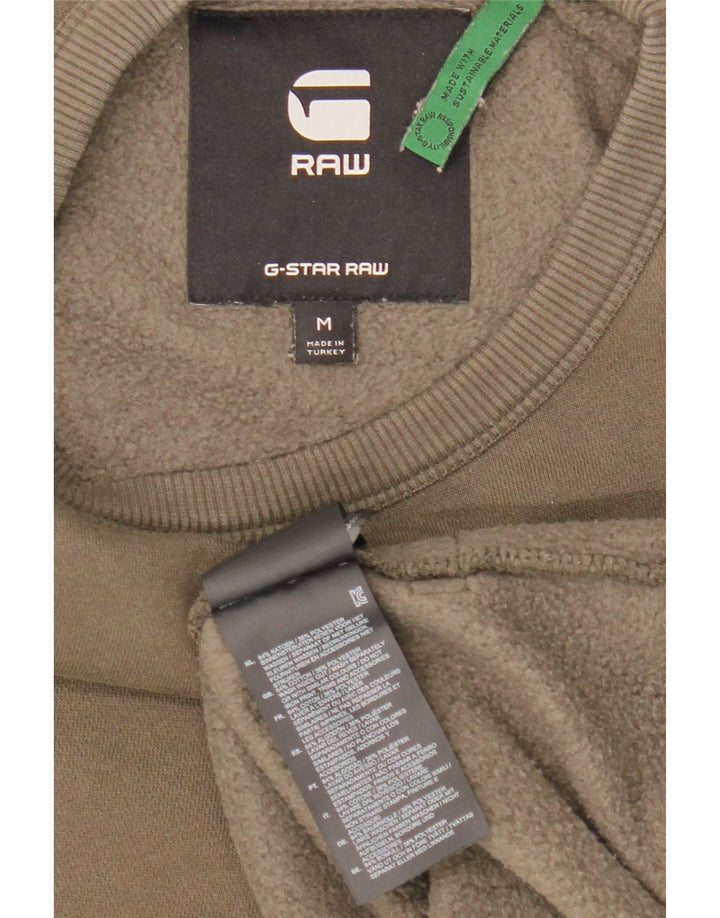 Ανδρικό γραφικό φούτερ G-Star Jumper Medium Khaki Cotton