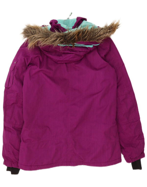 The North Face γυναικείο μπουφάν με κουκούλα αντιανεμικό UK 10 Small Purple