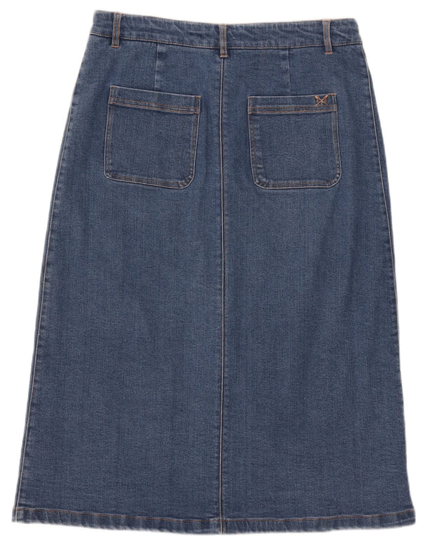 Crew Clothing Γυναικεία Τζιν Φούστα UK 12 Medium W30 Μπλε βαμβακερή