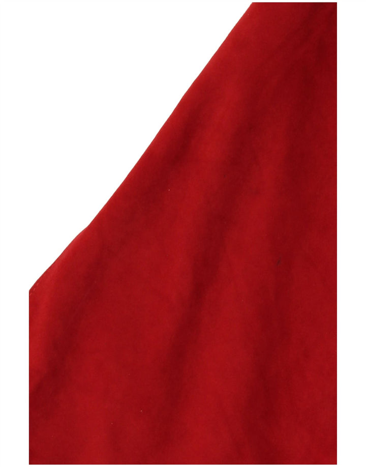 VINTAGE Γυναικείο Σετ φούστα 2 τεμαχίων UK 14 Medium W30 Κόκκινο δέρμα