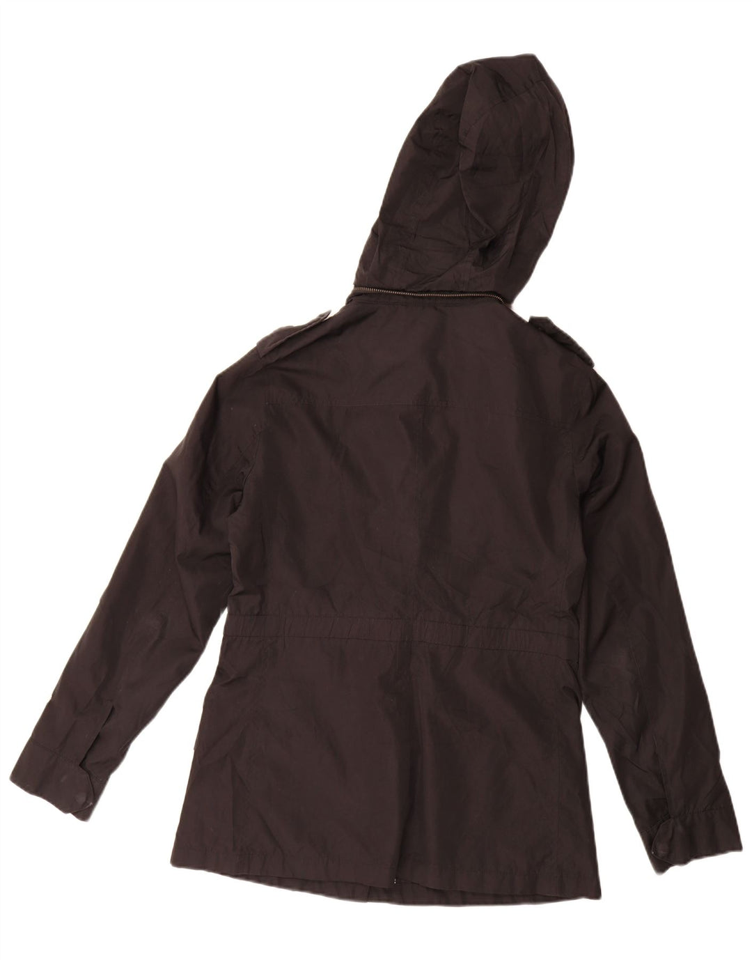 Massimo Dutti Γυναικείο μπουφάν Parka με κουκούλα UK 14 Medium Black