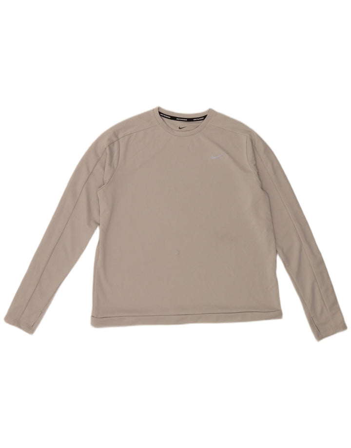 Γυναικείο τοπ Nike μακρυμάνικο UK 16 Large Grey