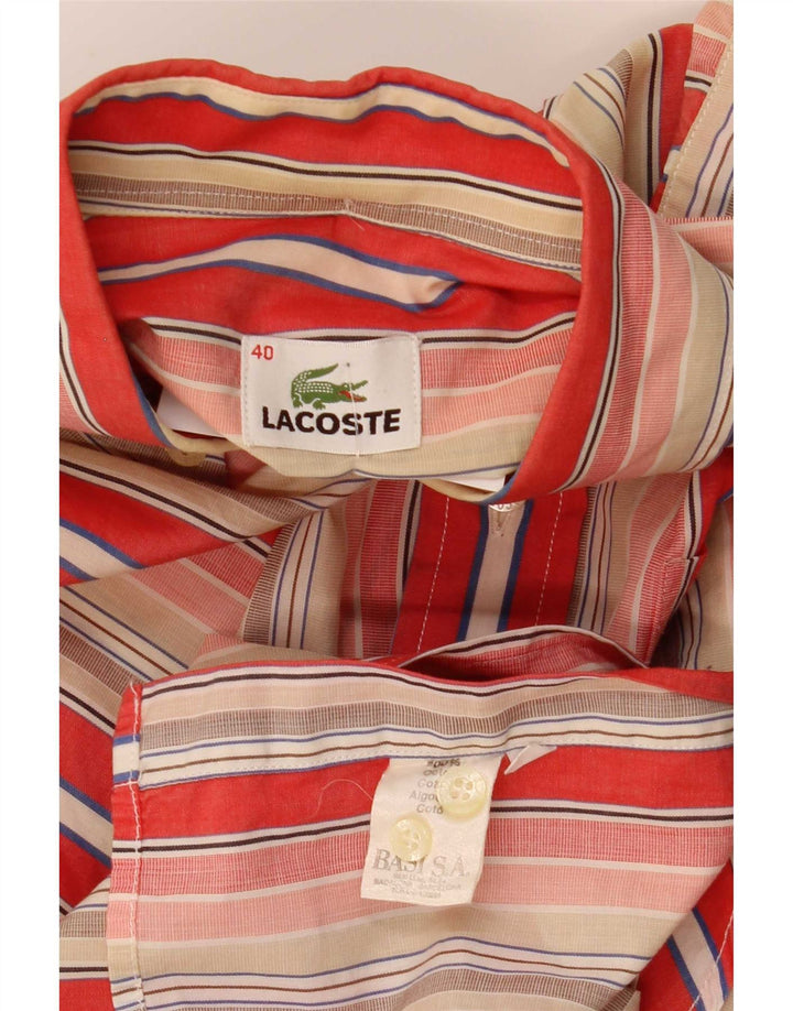 Ανδρικό κοντομάνικο πουκάμισο Lacoste Μέγεθος 40 Βαμβακερό πολύχρωμο μεσαίο πολύχρωμο