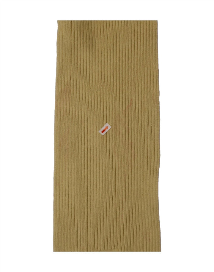 TIMBERLAND Boys Knit Rectangle Scarf One Size Beige Cotton Winter Vintage Timberland and Second-Hand Timberland from Messina Hembry 