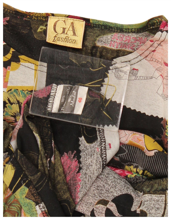 Γυναικείο γραφικό μπλουζάκι VINTAGE Top EU 46 XL Πολύχρωμο βαμβακερό