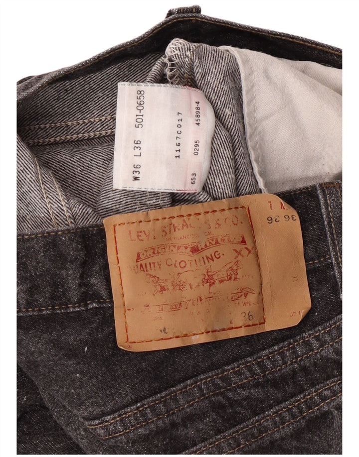 Ανδρικό τζιν LEVI'S ίσιο W36 L36 Γκρι βαμβακερό