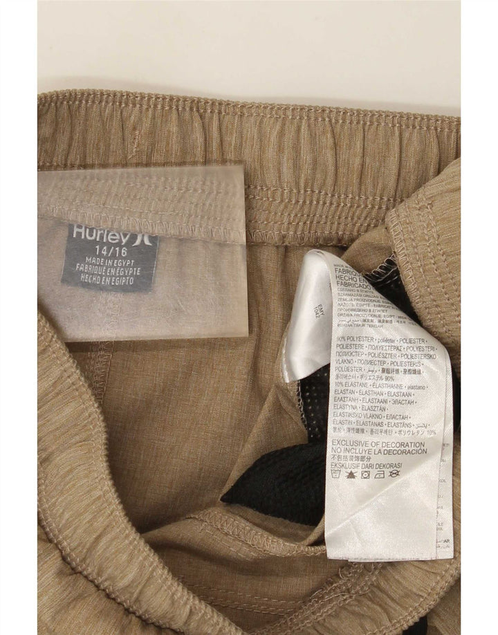 Hurley Boys Graphic Sport Short 12-13 Years Beige Polyester