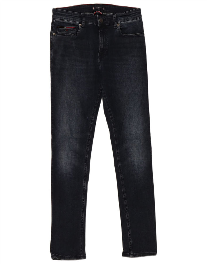 TOMMY HILFIGER Αγόρια Skinny Jeans 13-14 ετών W28 L29 Navy Blue Cotton