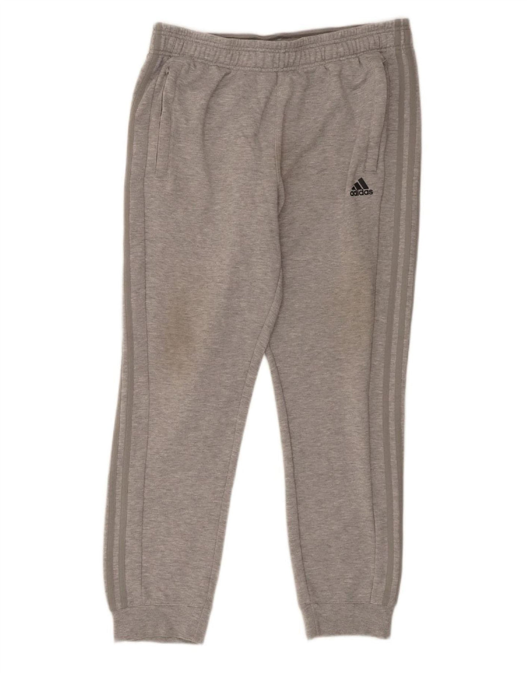 ADIDAS Mens Tracksuit Trousers Joggers XL Grey Polyester