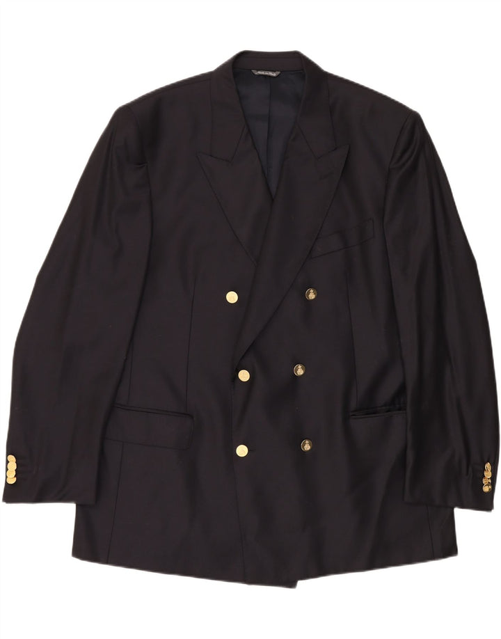 VINTAGE Ανδρικό Μπλέιζερ Διπλό Μπουφάν UK 40 Large Navy Blue