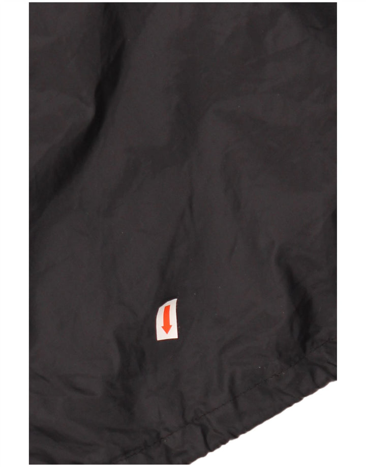 VINTAGE Ανδρικό μπουφάν βροχής με κουκούλα UK 44 2XL Μαύρο γεωμετρικό