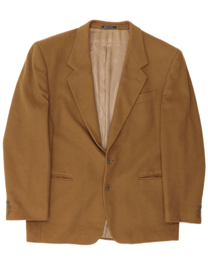 Bianchi Ανδρικό Μπουφάν Blazer με 2 Κουμπιά IT 54 2XL Καφέ Κασμίρ