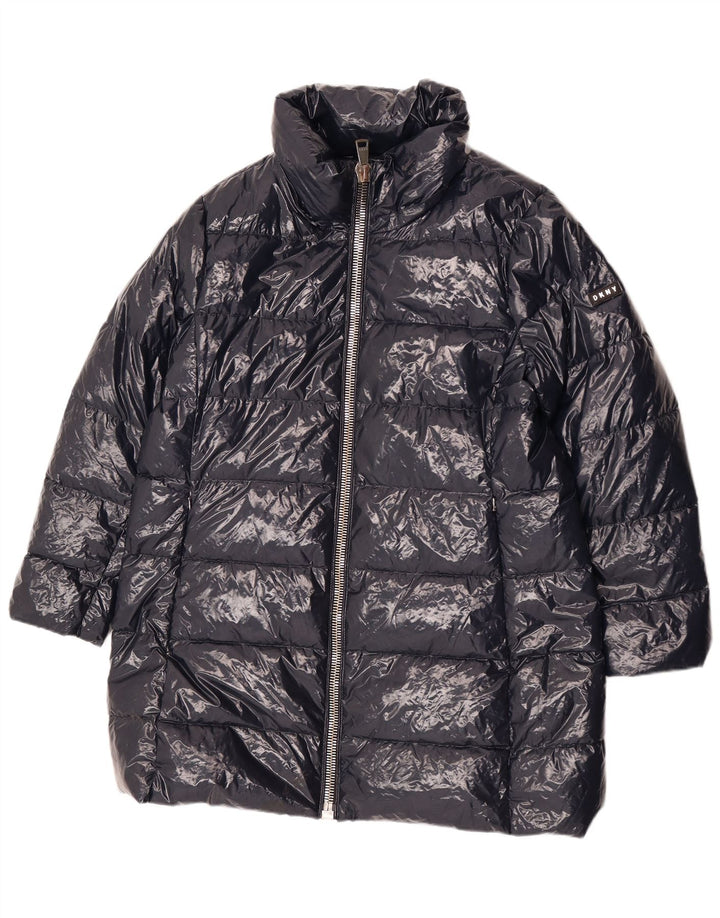Dkny Γυναικείο παλτό UK 18 XL Navy Blue Nylon