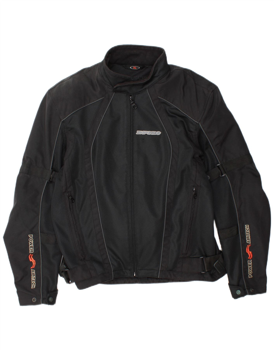 SPIDI Mens Graphic Racer Jacket UK 42 XL Μαύρο