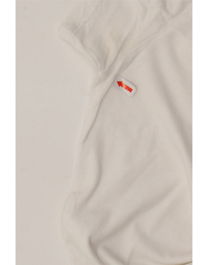 LEVI'S Γυναικείο T-Shirt Top UK 14 Medium White