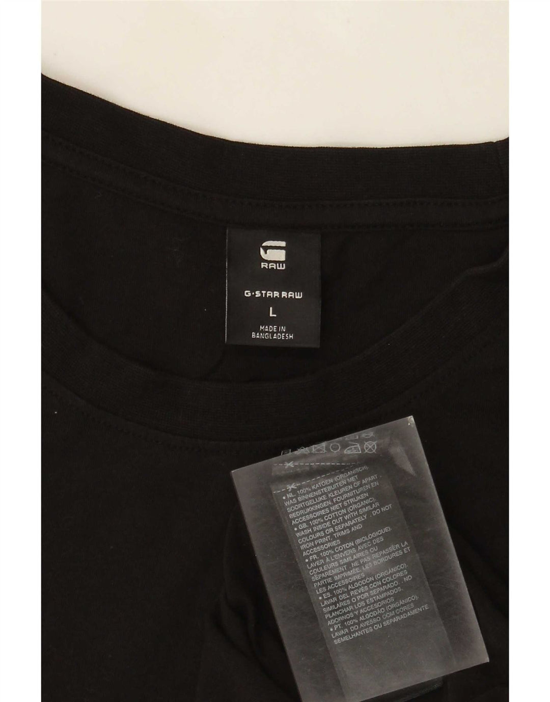 Ανδρικό T-Shirt G-Star Top μεγάλο μαύρο βαμβακερό