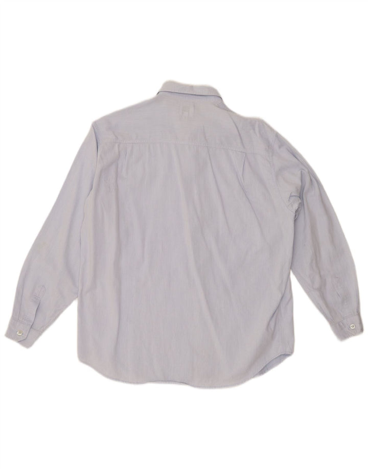 ARMANI JUNIOR Πουκάμισο για αγόρια 13-14 ετών Μπλε βαμβακερό ριγέ