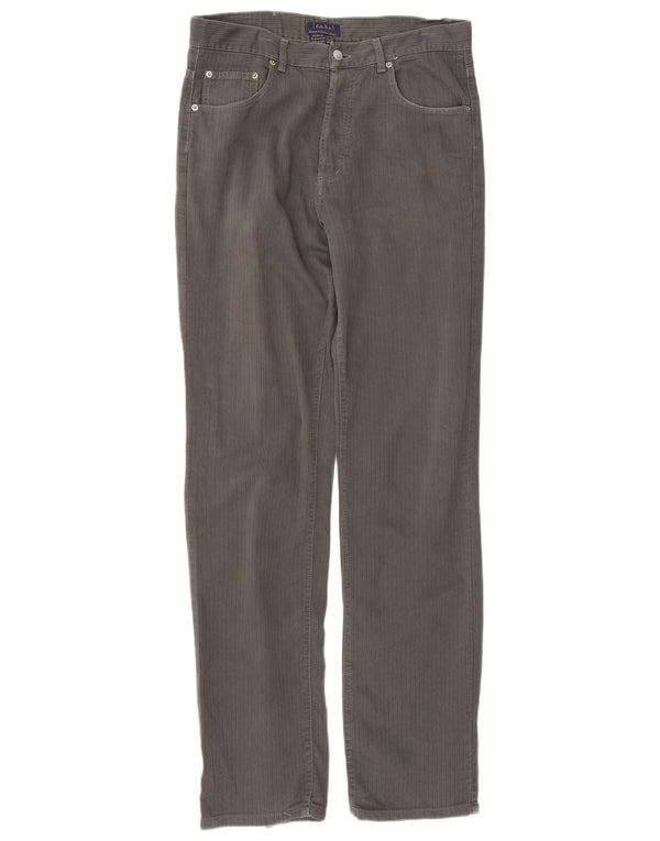 Zara Ανδρικό Slim Casual Παντελόνι EU 44 Large W34 L34 Γκρι βαμβακερό