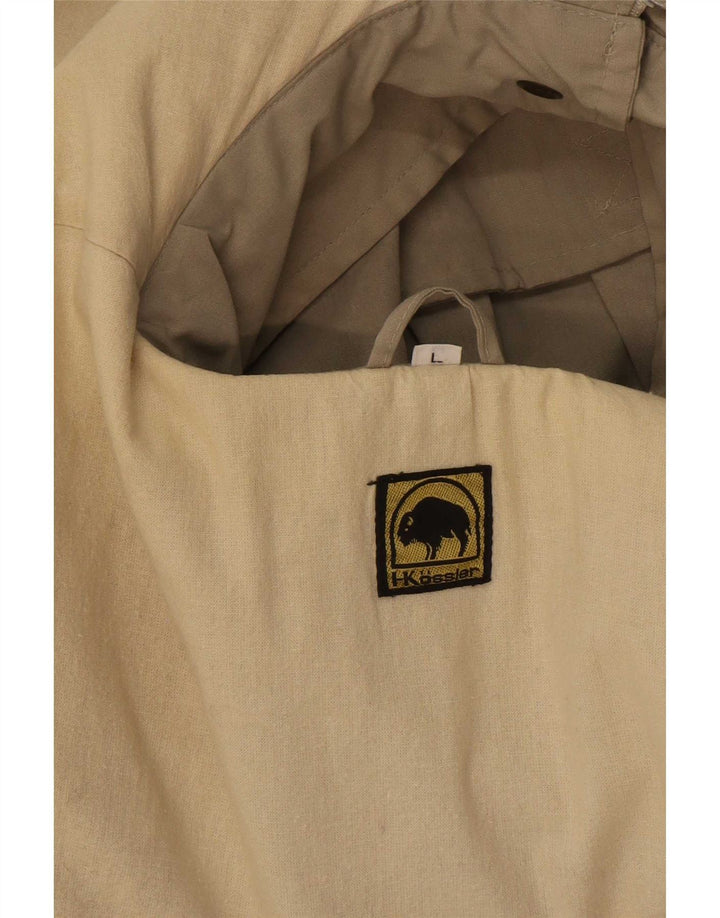 Vintage Ανδρικό κουκούλα Utility Jacket UK 40 Large Beige