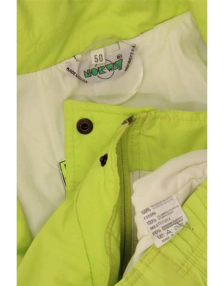 Norway Ανδρικό μπουφάν σκι με κουκούλα IT 50 Large Green Colourblock Nylon
