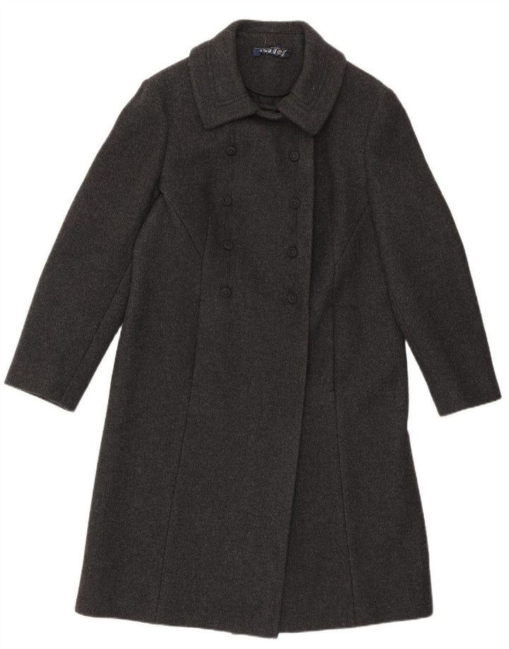 Vintage Γυναικείο Παλτό IT 46 Large Grey Lambswool