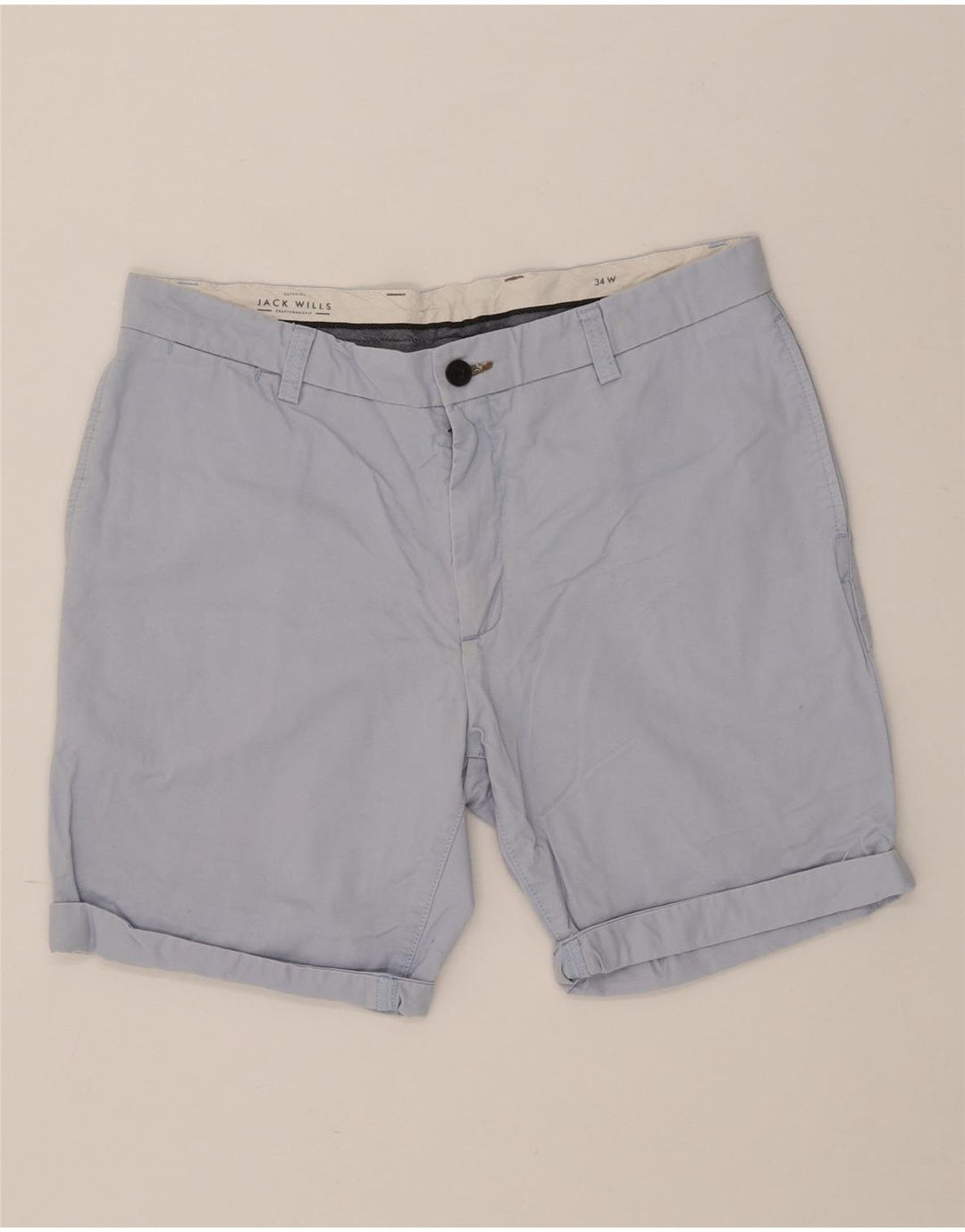 JACK WILLS Mens Chino Shorts W34 Large  Blue Vintage Jack Wills and Second-Hand Jack Wills from Messina Hembry 