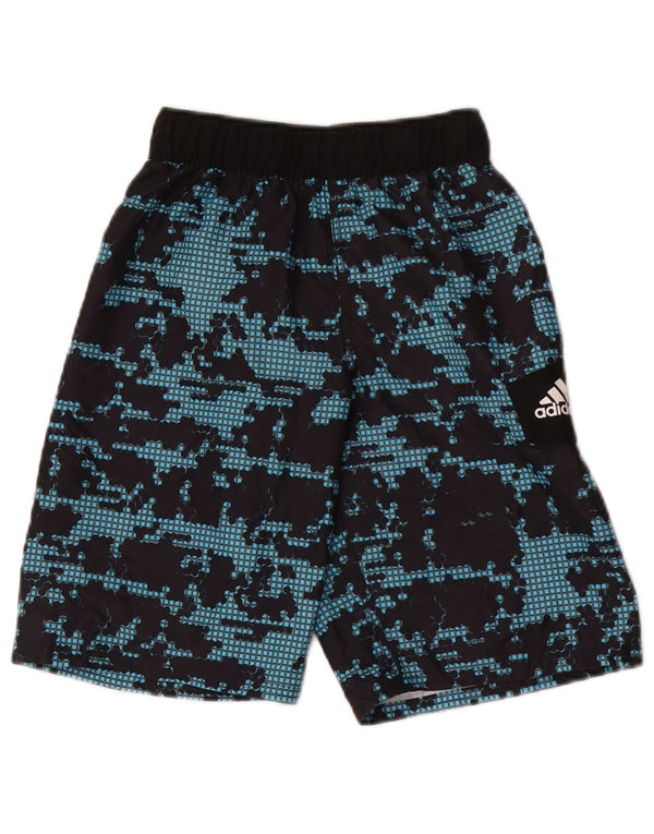 Γραφικά αθλητικά σορτς Adidas Boys 8-9 ετών Small Blue Geometric Sports