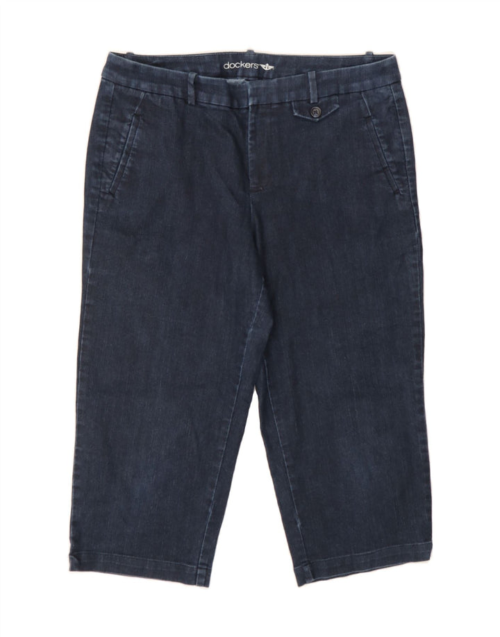 DOCKERS Womens Capri Jeans US 10 Large W34 L20 Blue Cotton Vintage Dockers and Second-Hand Dockers from Messina Hembry 