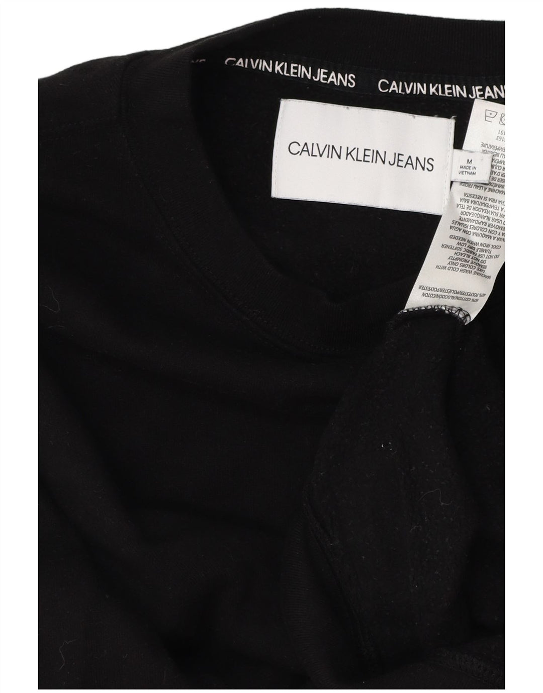 Γυναικείο φούτερ CALVIN KLEIN JEANS Jumper UK 14 Μεσαίο μαύρο βαμβακερό