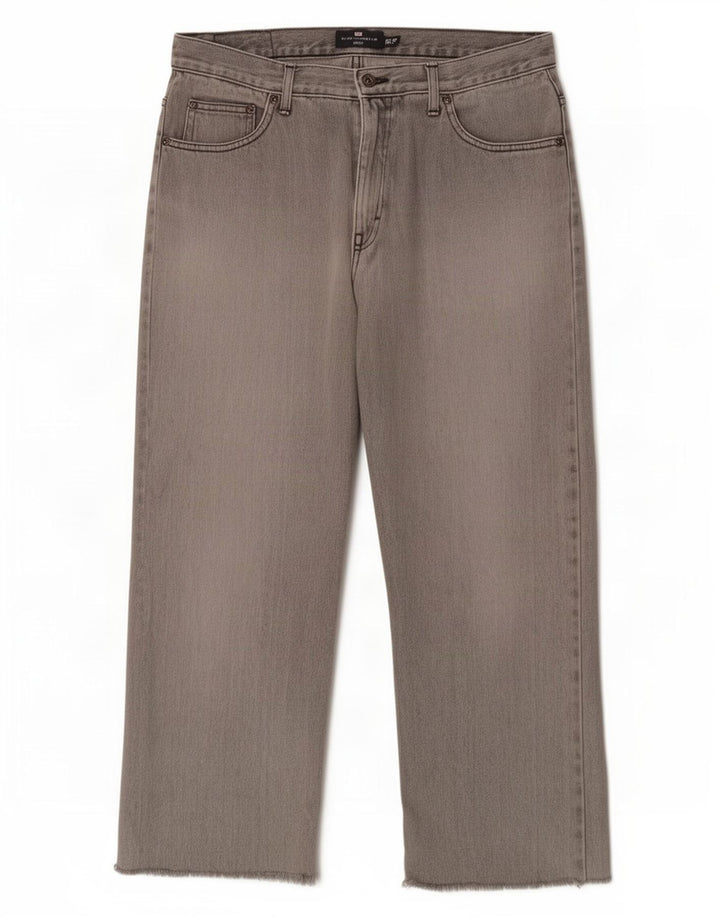 Marks & Spencer Ανδρικό μπλε Harbor Capri Jeans W34 L23 Γκρι βαμβακερό