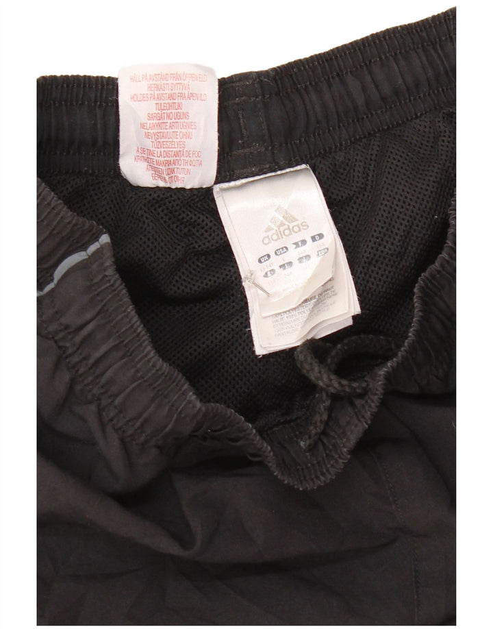 Adidas Boys Tracksuit Trousers Joggers 13-14 Years Black Polyester