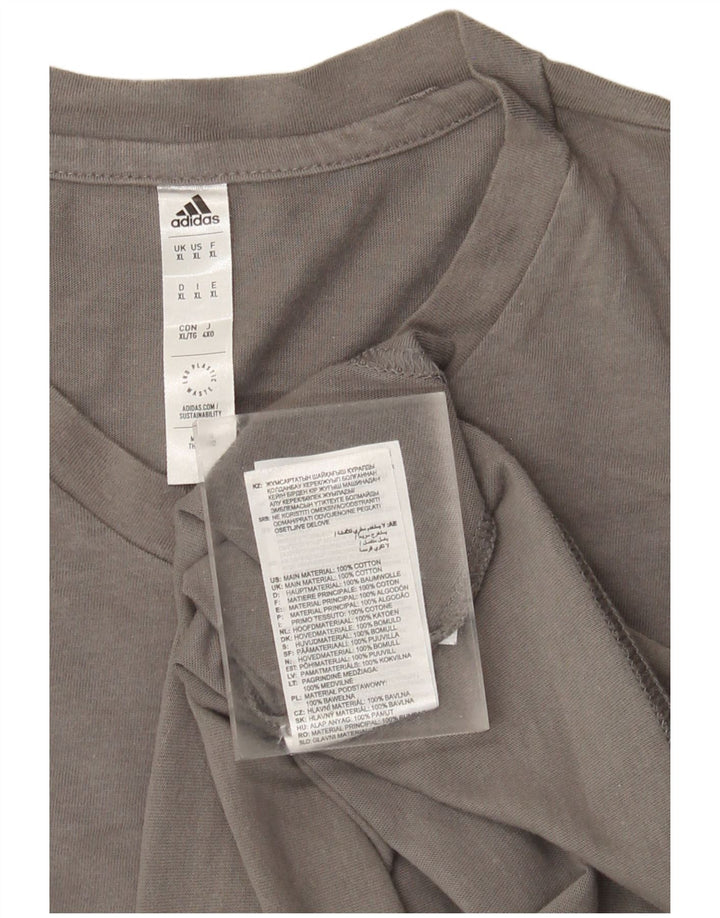 Ανδρικό T-Shirt Adidas Top XL Γκρι βαμβακερό