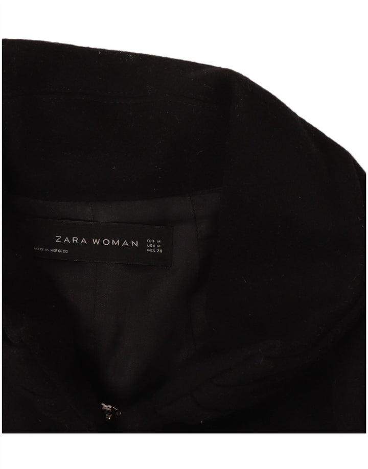 Zara Γυναικείο Πανωφόρι UK 12 Medium Black