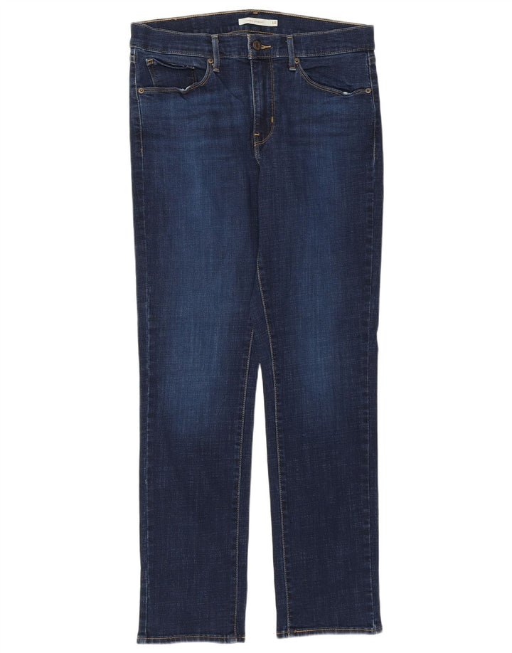 LEVI'S Γυναικεία Classic Fit Straight Jeans US 10 μεγάλα W30 L30 Navy Blue