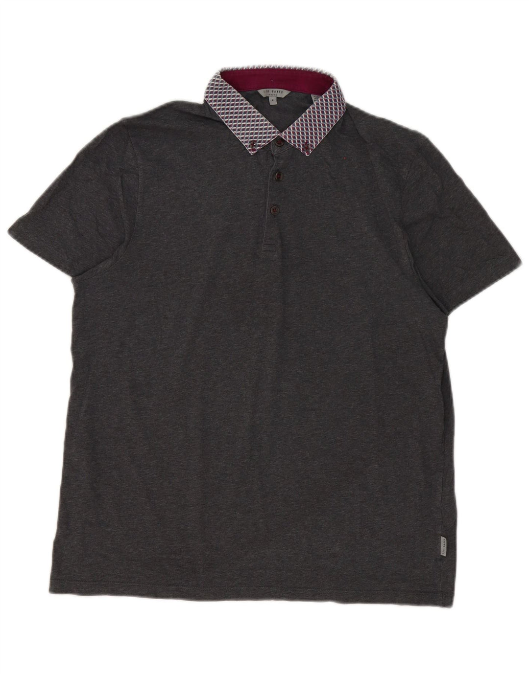 Ted Baker Ανδρικό πουκάμισο Polo Size 4 Large Grey