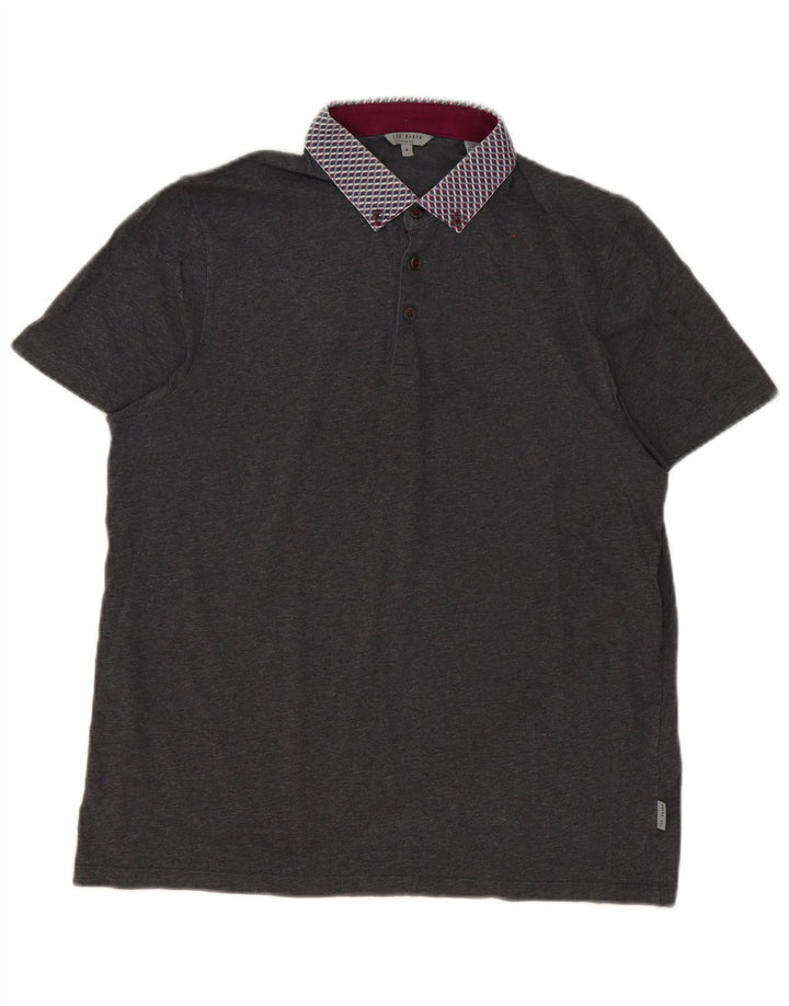 Ted Baker Ανδρικό πουκάμισο Polo Size 4 Large Grey