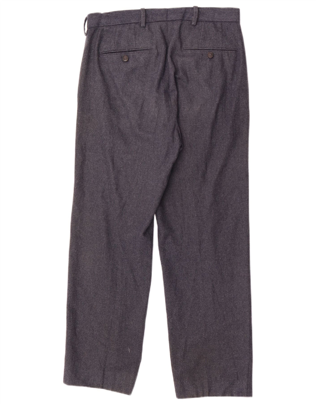 Ανδρικό ίσιο παντελόνι Marks & Spencer W30 L27 Navy Blue Wool