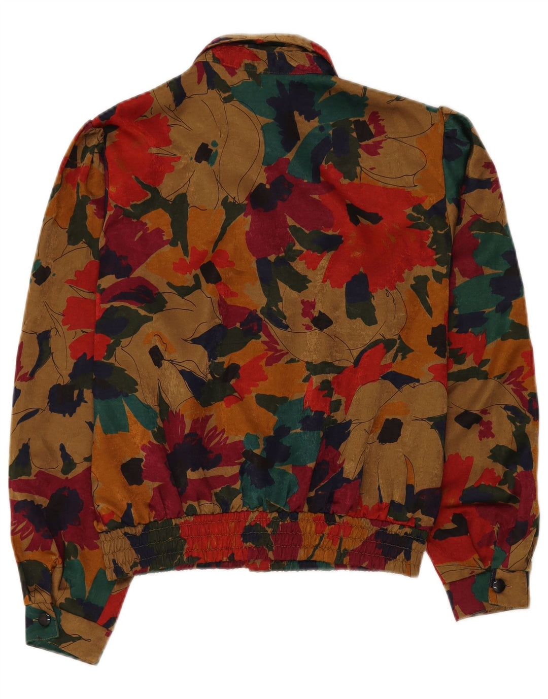 JORG PETERSON Γυναικείο Πουκάμισο Μπλούζα EU 42 Μεγάλη Πολύχρωμη Φλοράλ