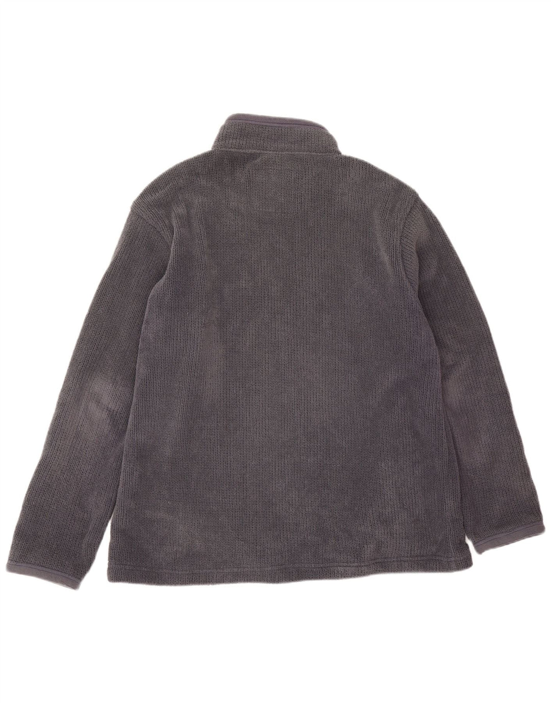 Weird Fish Ανδρικός λαιμός με φερμουάρ Loose Fleece Jumper Μεσαίο γκρι πολυεστέρας