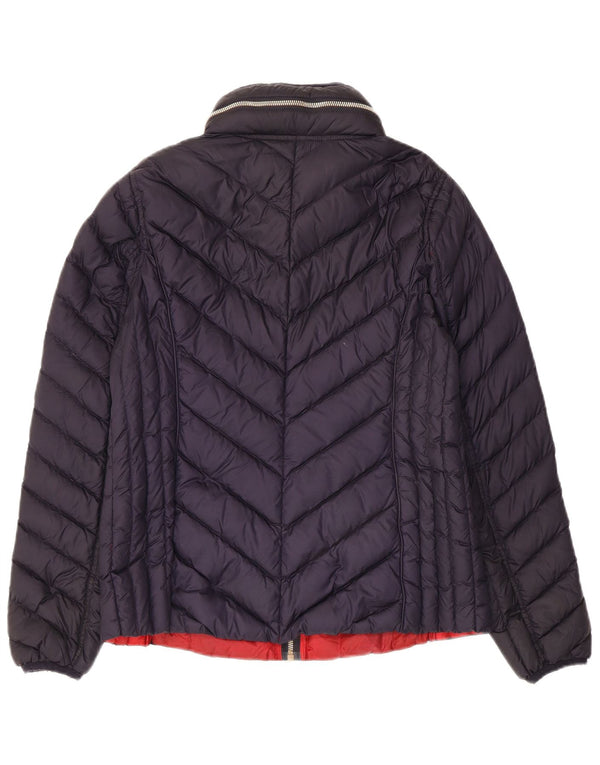 Michael Kors Γυναικείο μπουφάν με κουκούλα UK 14 Medium Navy Blue Polyester