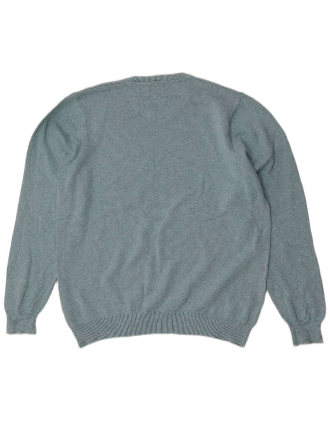 Marks & Spencer Ανδρικό μπλε πουλόβερ με λαιμόκοψη Harbor Crew Large Blue