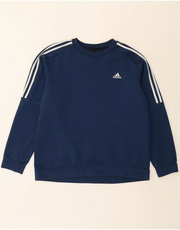Ανδρικό φούτερ Adidas Jumper Large Navy Blue από βαμβάκι