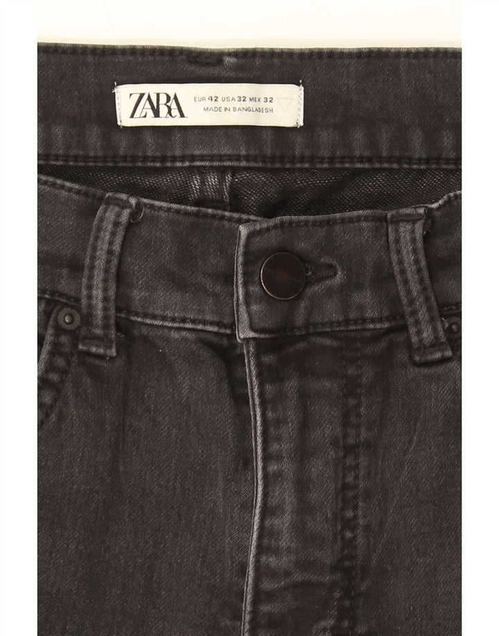 Ανδρικό τζιν σορτς Zara Cargo EU 42 Large W32 Γκρι βαμβακερό
