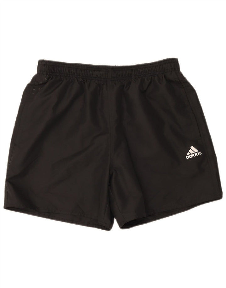 Ανδρικό αθλητικό σορτς ADIDAS μεγάλο μαύρο πολυεστέρα
