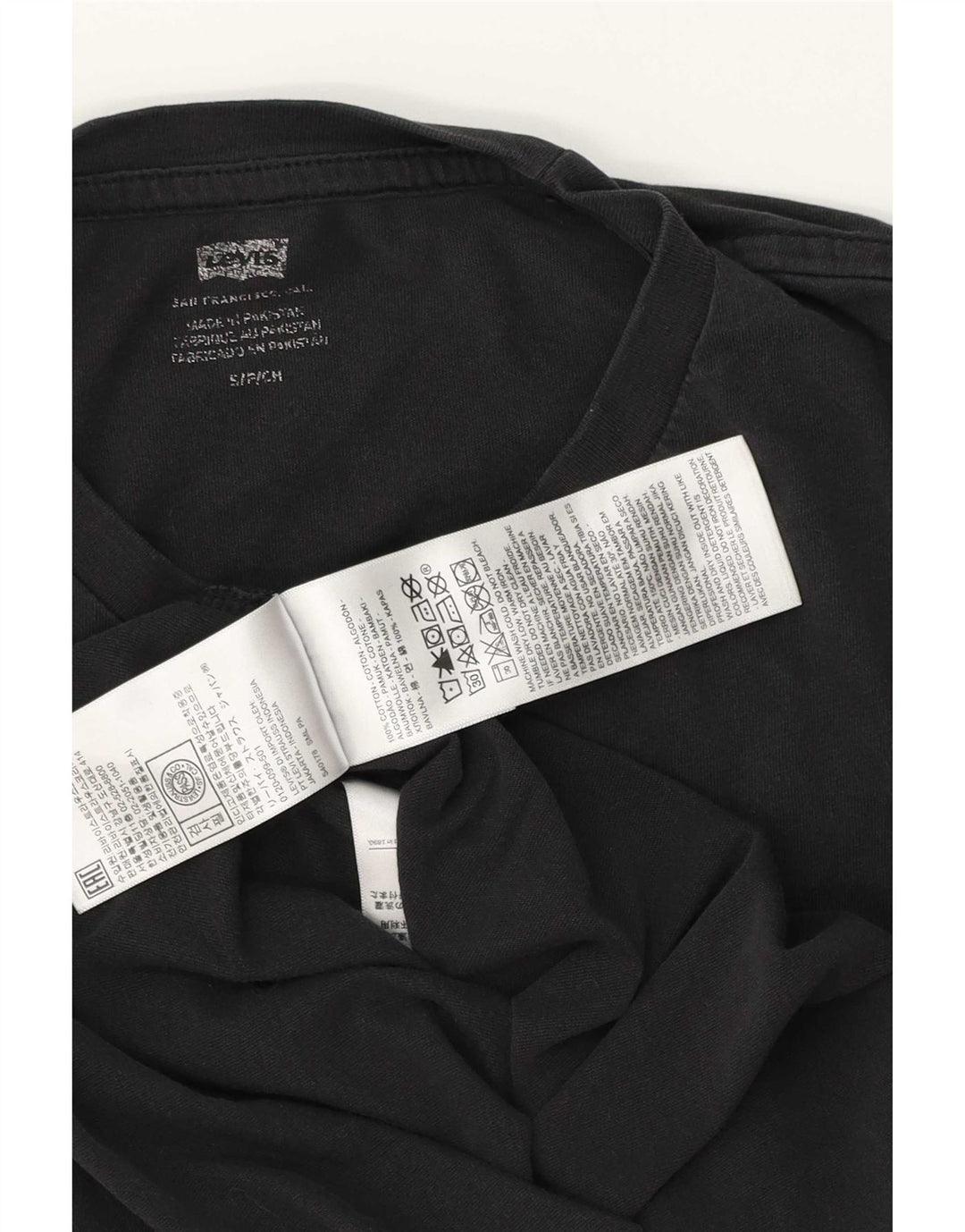 Ανδρικό γραφικό μπλουζάκι Levi's Top Μικρό μαύρο βαμβακερό